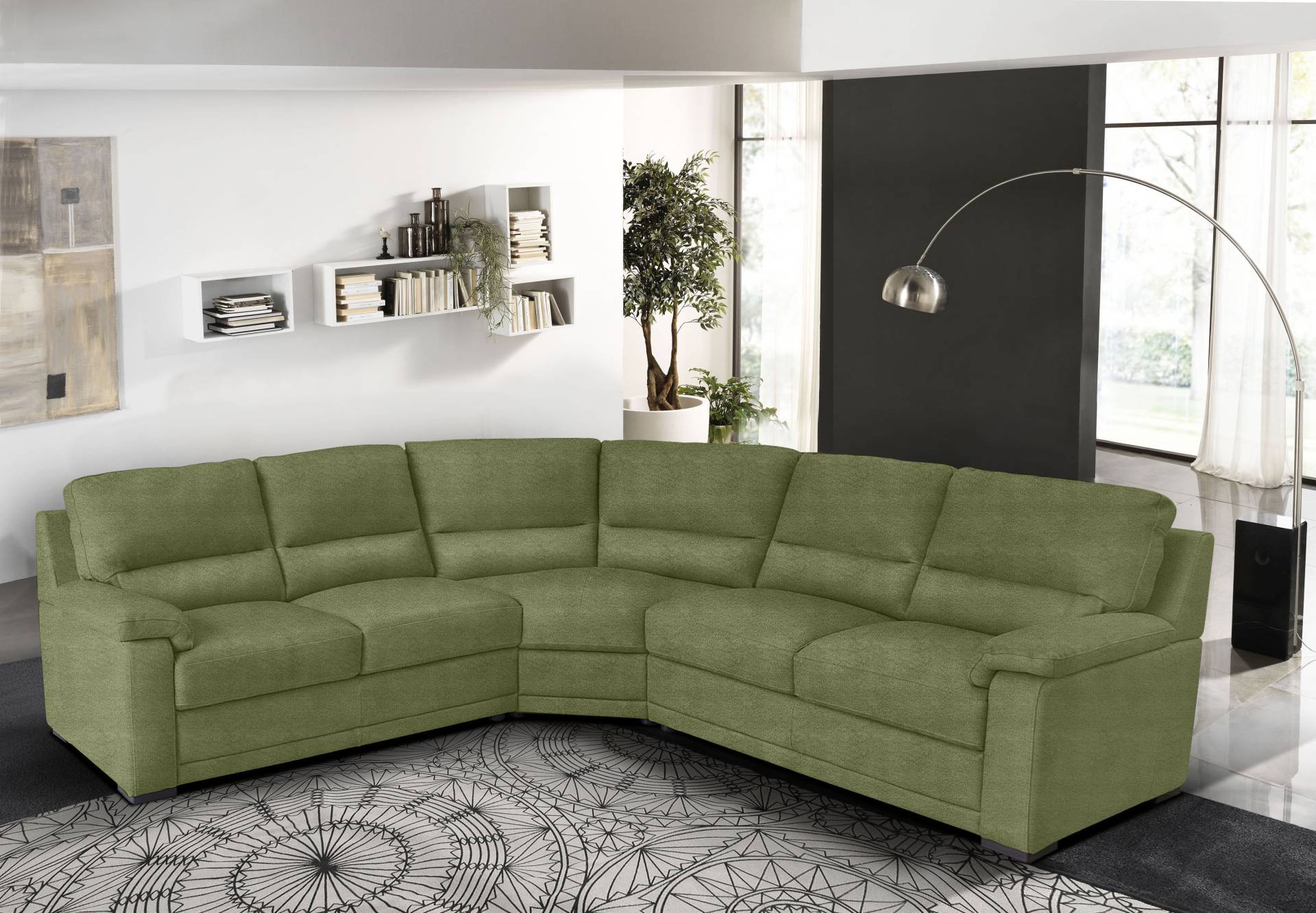 Egoitaliano Ecksofa »Doris, modernes Designerecksofa in hochwertigen Microfaserqualitäten«, edle Detailverarbeitung, wahlweise fleckenabweisend oder in Lederoptik von Egoitaliano