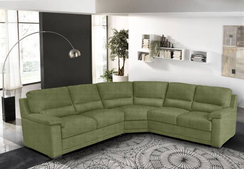 Egoitaliano Ecksofa »Doris, modernes Designerecksofa in hochwertigen Microfaserqualitäten«, edle Detailverarbeitung, wahlweise fleckenabweisend oder in Lederoptik von Egoitaliano