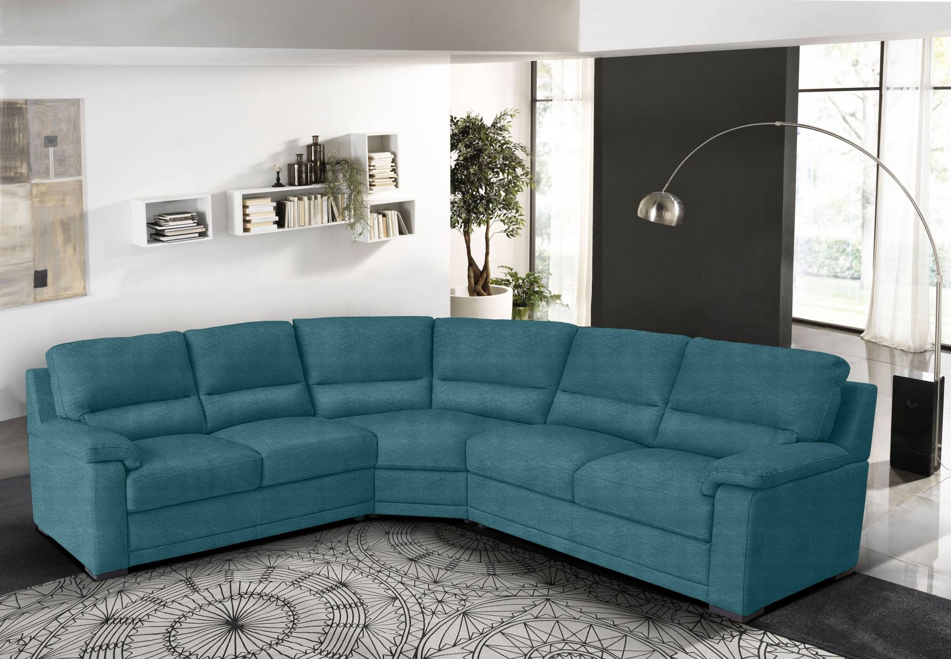 Egoitaliano Ecksofa »Doris, modernes Designerecksofa in hochwertigen Microfaserqualitäten«, edle Detailverarbeitung, wahlweise fleckenabweisend oder in Lederoptik von Egoitaliano