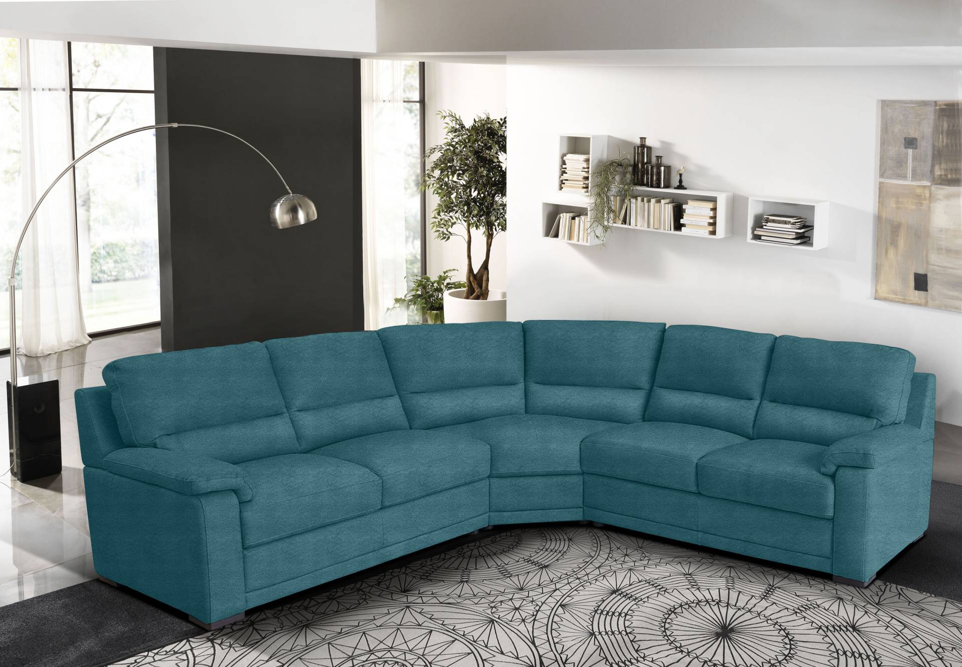 Egoitaliano Ecksofa »Doris, modernes Designerecksofa in hochwertigen Microfaserqualitäten«, edle Detailverarbeitung, wahlweise fleckenabweisend oder in Lederoptik von Egoitaliano