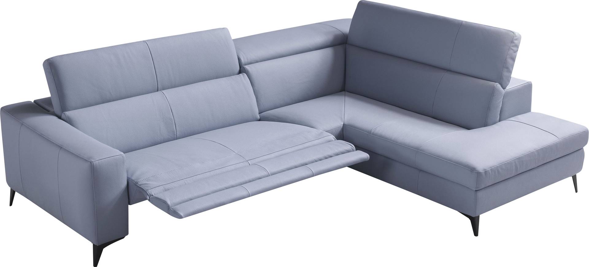 Egoitaliano Ecksofa »Edith, Designsofa mit hohem Sitzkomfort, L-Form«, inkl. elektrischer Relaxfunktion und manuell verstellbaren Kopfteilen von Egoitaliano