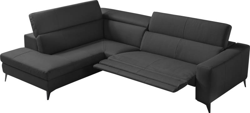 Egoitaliano Ecksofa »Edith, Designsofa mit hohem Sitzkomfort, L-Form«, inkl. elektrischer Relaxfunktion und manuell verstellbaren Kopfteilen von Egoitaliano