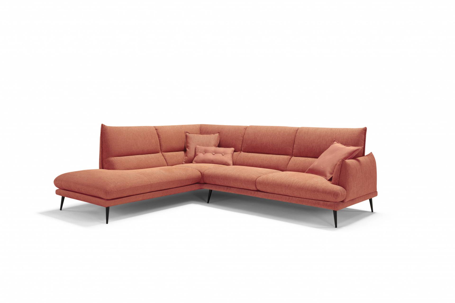 Egoitaliano Ecksofa »FUNNY, hochwertiges und aktuelles Design, bequeme Rückenlehne«, toller Sitzkomfort, L-Form von Egoitaliano