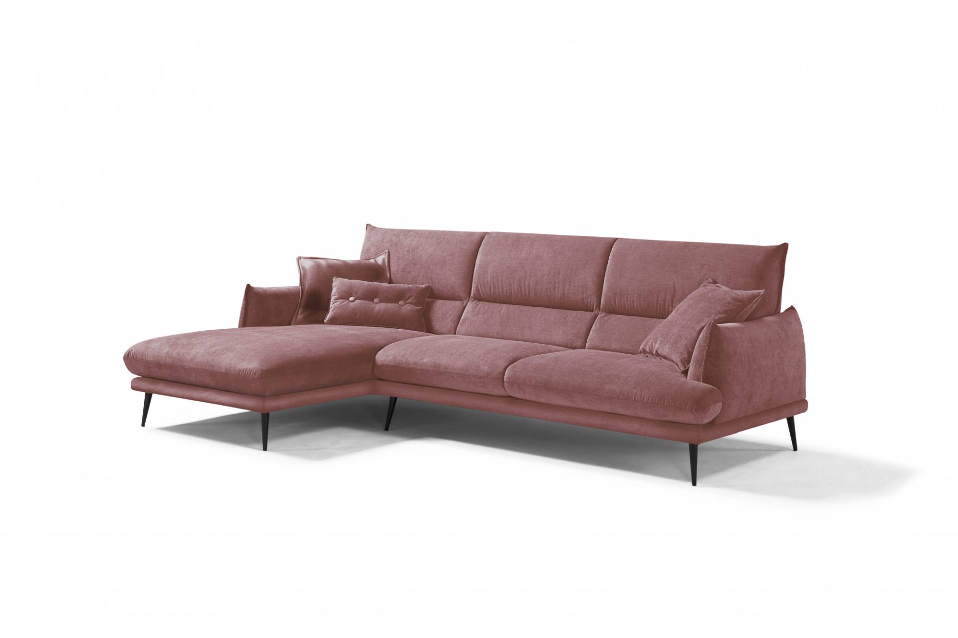 Egoitaliano Ecksofa »FUNNY, hochwertiges und aktuelles Design, bequeme Rückenlehne«, hochwertiger Sitzkomfort, L-Form von Egoitaliano