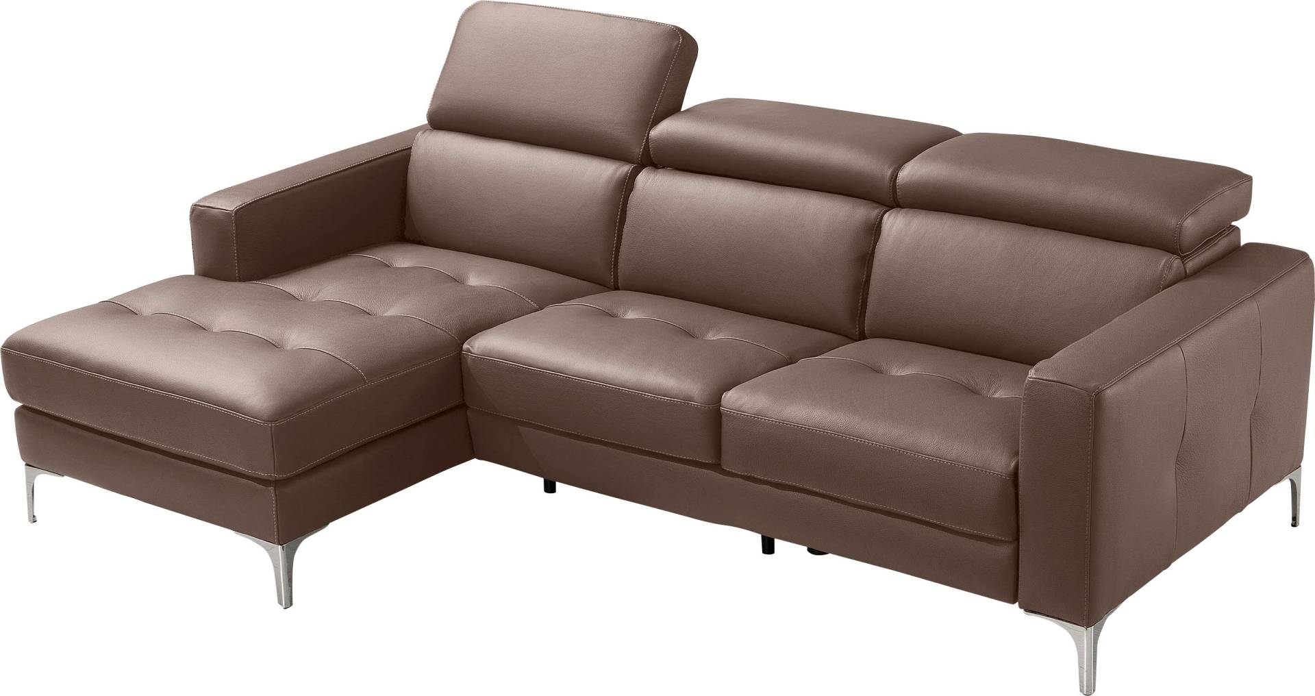 Egoitaliano Ecksofa »Matt, erstklassiger Sitzkomfort, aufwendige Detailverarbeitung, L-Form«, mit verstellbaren Kopfteilen zum Relaxen Egoitaliano Ecksofa »Matt, erstklassiger Sitzkomfort, aufwendige Detailverarbeitung, L-Form«, mit verstellbaren Kopfteilen zum Relaxen von Egoitaliano