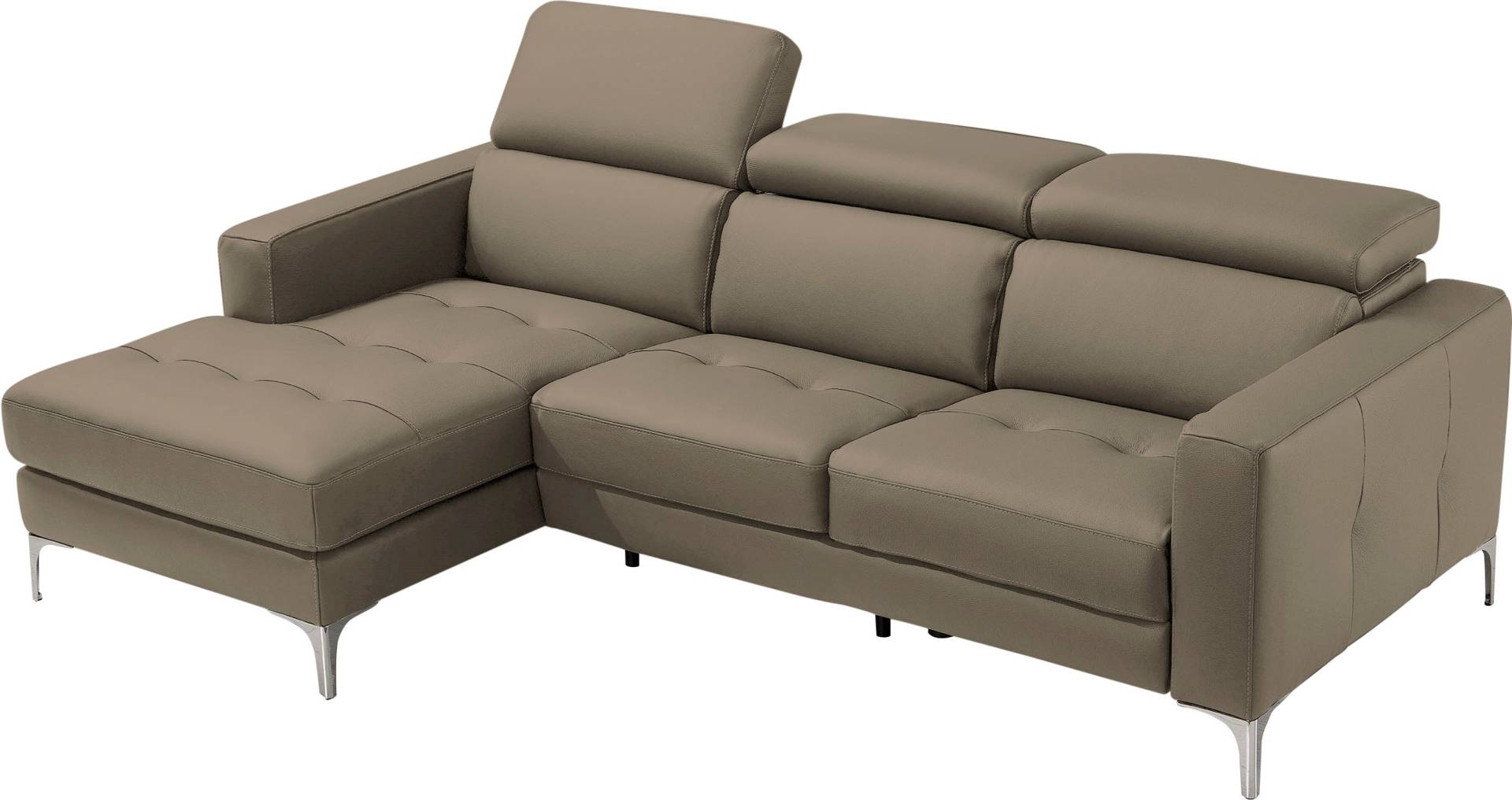 Egoitaliano Ecksofa »Matt, erstklassiger Sitzkomfort, aufwendige Detailverarbeitung, L-Form«, mit verstellbaren Kopfteilen zum Relaxen Egoitaliano Ecksofa »Matt, erstklassiger Sitzkomfort, aufwendige Detailverarbeitung, L-Form«, mit verstellbaren Kopfteilen zum Relaxen von Egoitaliano
