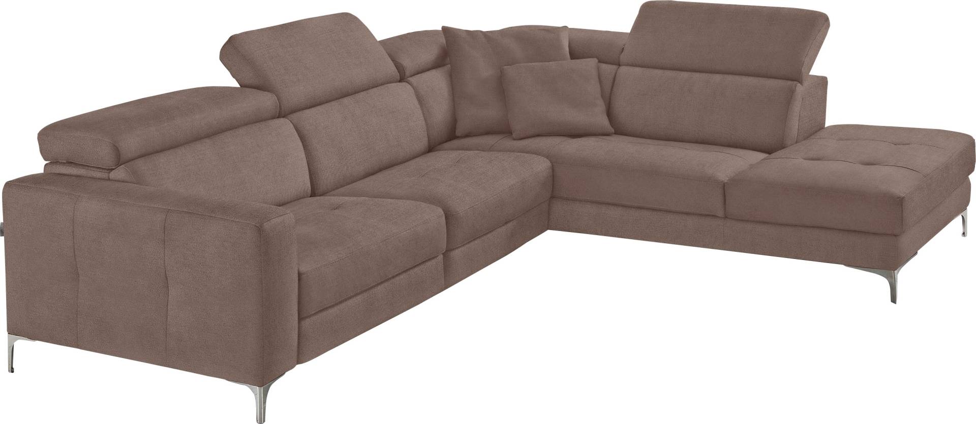 Egoitaliano Ecksofa »Matt, hoher Sitzkomfort und aufwendige Detailverarbeitung, L-Form«, mit Ottomane, inkl. verstellbarer Kopfteile zum Relaxen Egoitaliano Ecksofa »Matt, hoher Sitzkomfort und aufwendige Detailverarbeitung, L-Form«, mit Ottomane, inkl. verstellbarer Kopfteile zum Relaxen von Egoitaliano