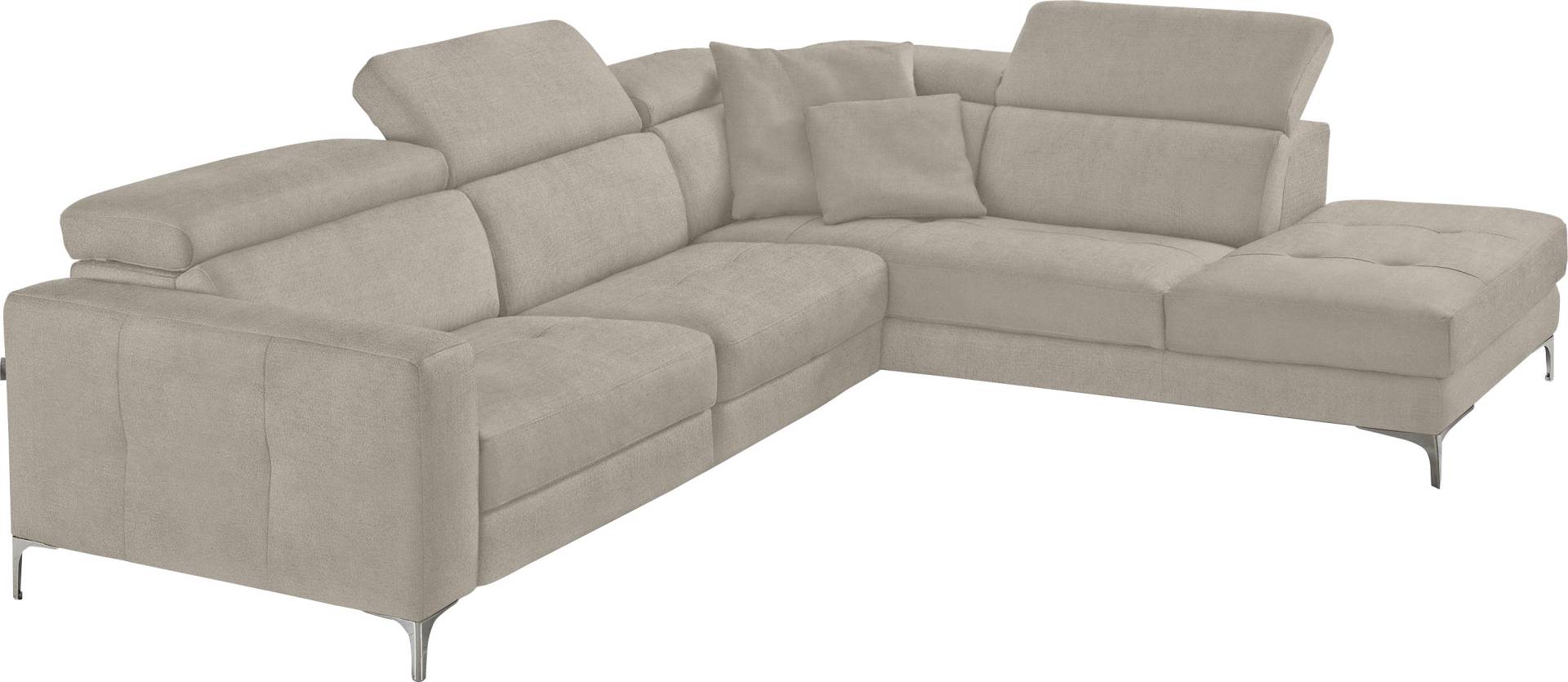 Egoitaliano Ecksofa »Matt, hoher Sitzkomfort und aufwendige Detailverarbeitung, L-Form«, mit Ottomane, inkl. verstellbarer Kopfteile zum Relaxen Egoitaliano Ecksofa »Matt, hoher Sitzkomfort und aufwendige Detailverarbeitung, L-Form«, mit Ottomane, inkl. verstellbarer Kopfteile zum Relaxen von Egoitaliano