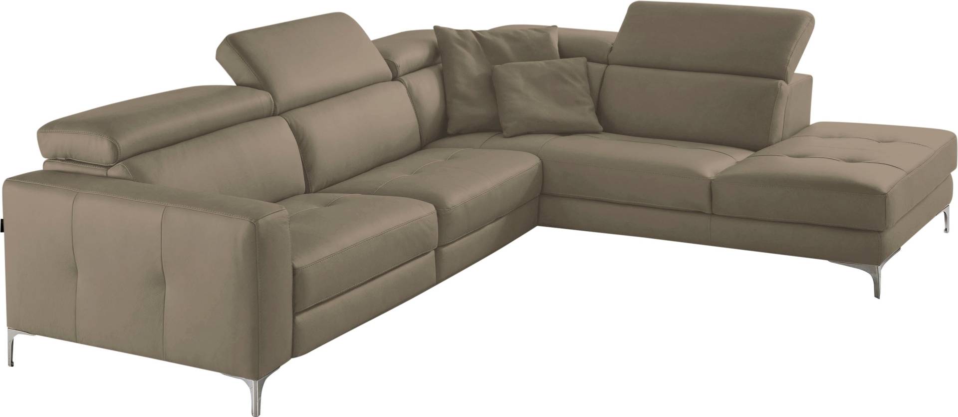 Egoitaliano Ecksofa »Matt, hoher Sitzkomfort und aufwendige Detailverarbeitung, L-Form«, mit Ottomane, inkl. verstellbarer Kopfteile zum Relaxen Egoitaliano Ecksofa »Matt, hoher Sitzkomfort und aufwendige Detailverarbeitung, L-Form«, mit Ottomane, inkl. verstellbarer Kopfteile zum Relaxen von Egoitaliano