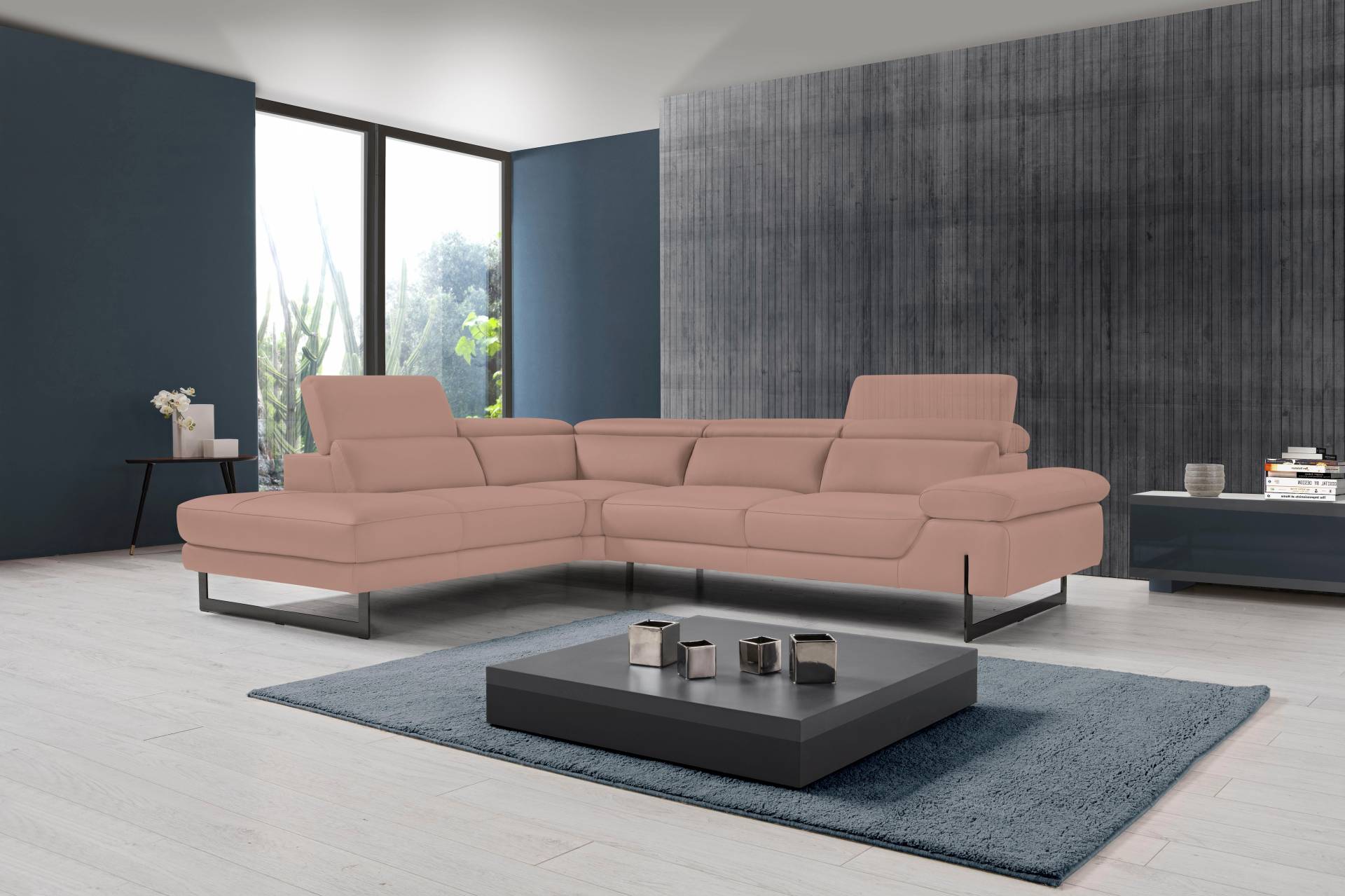 Egoitaliano Ecksofa »Queenie, extravagantes Sofa mit erstklassigem Sitzkomfort«, mit verstellbaren Arm- und Rücken- bzw. Kopfteilen von Egoitaliano