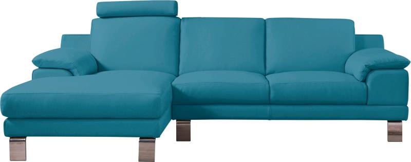 Egoitaliano Ecksofa »Shakira, Design und super Sitzkomfort auf hohem Niveau, tolle Details«, mit Recamiere, L-Form, edle Füsse von Egoitaliano