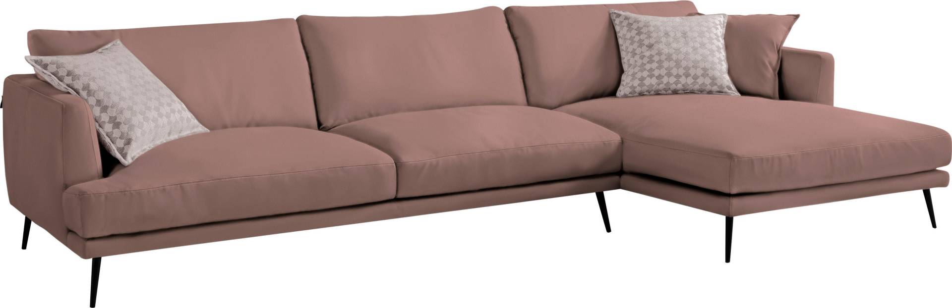 Egoitaliano Ecksofa »Sophia, Designsofa mit extrakomfortablem Sitzkomfort«, mit Daunenfederung, L-Form von Egoitaliano