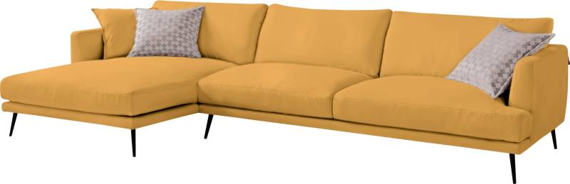 Egoitaliano Ecksofa »Sophia, Designsofa mit extrakomfortablem Sitzkomfort«, mit Daunenfederung, L-Form von Egoitaliano