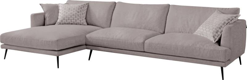 Egoitaliano Ecksofa »Sophia, Designsofa mit extrakomfortablem Sitzkomfort«, mit Daunenfederung, L-Form von Egoitaliano