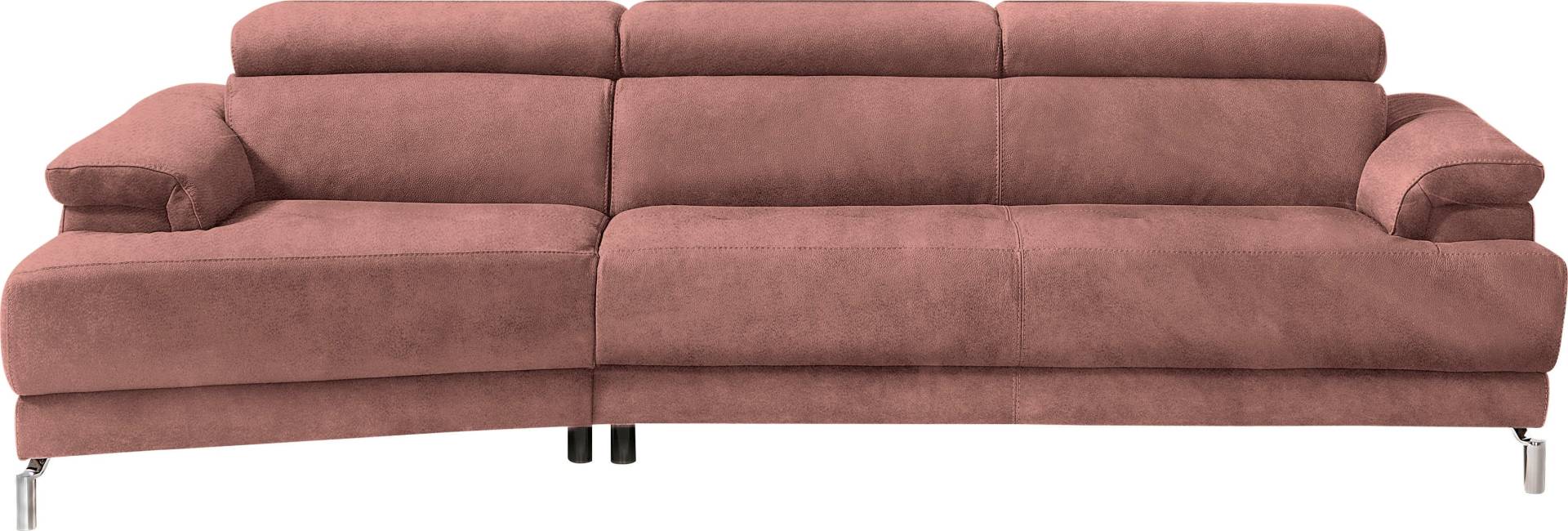 Egoitaliano Ecksofa »Soul, extravagantes Designsofa, Megasofa, super bequem, tolle Details«, mit Trapez-Abschlusselement, inkl verstellbarer Kopfteile von Egoitaliano