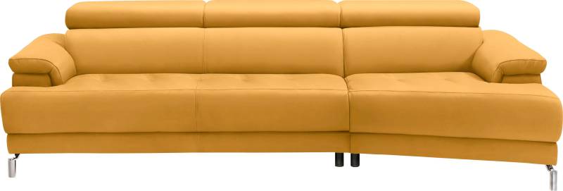 Egoitaliano Ecksofa »Soul, extravagantes Designsofa, Megasofa, super bequem, tolle Details«, mit Trapez-Abschlusselement, inkl verstellbarer Kopfteile von Egoitaliano