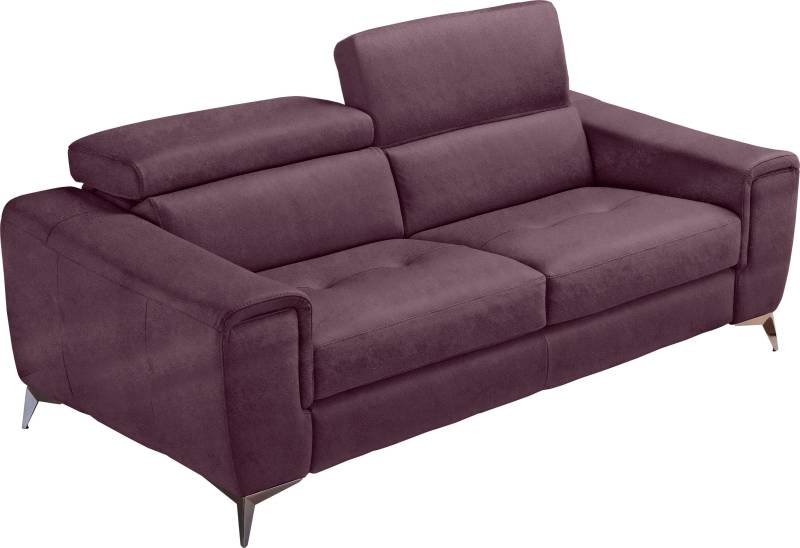 Egoitaliano Schlafsofa »Francine, Designsofa, Loungesofa mit Schlaffunktion, Bettfunktion«, hochwertiger Metallbettrahmen & Matratze, Kopfteil manuell verstellbar von Egoitaliano