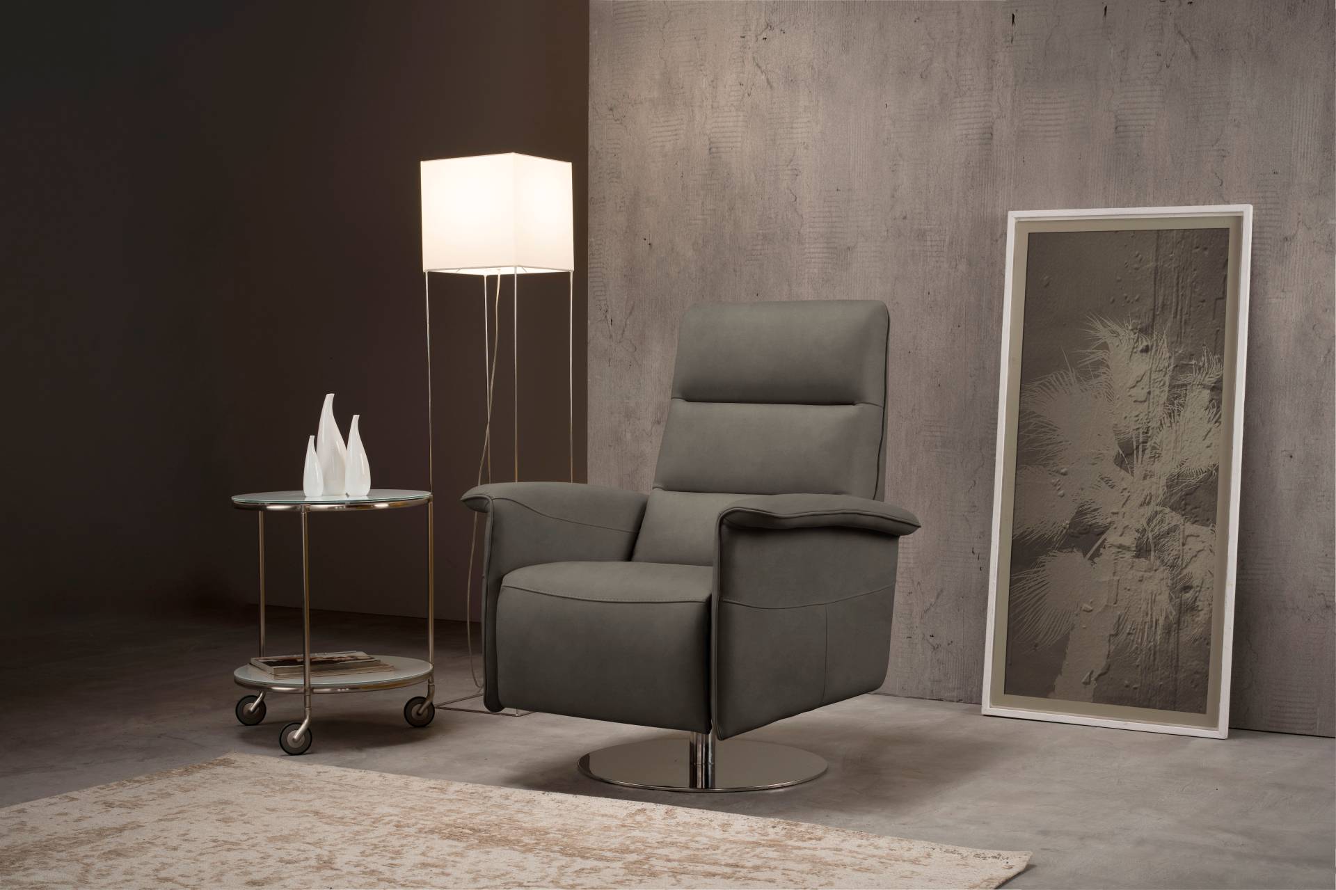 Egoitaliano Sessel »Kelly Designsessel«, drehbar, manuelle Relaxfunktion mit Push-Back-Mechanismus von Egoitaliano