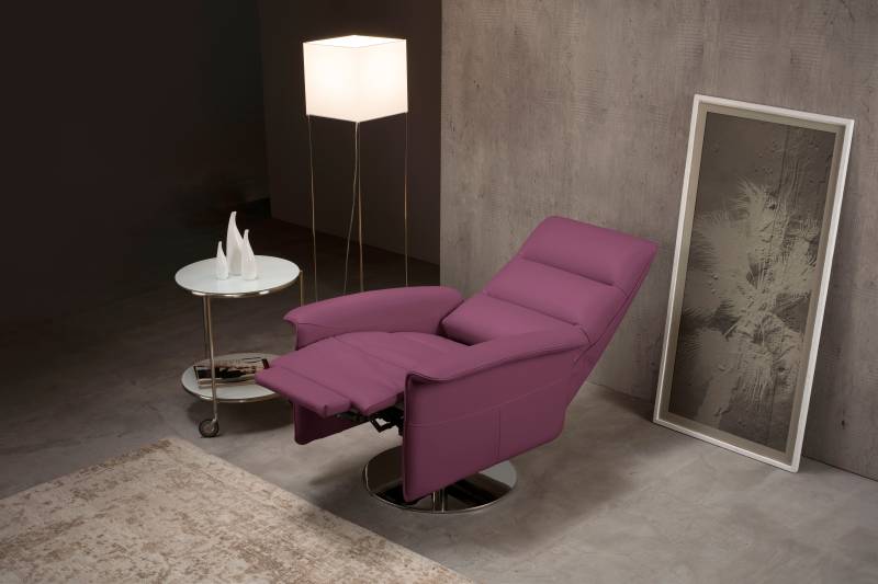 Egoitaliano Sessel »Kelly Designsessel«, drehbar, manuelle Relaxfunktion mit Push-Back-Mechanismus von Egoitaliano