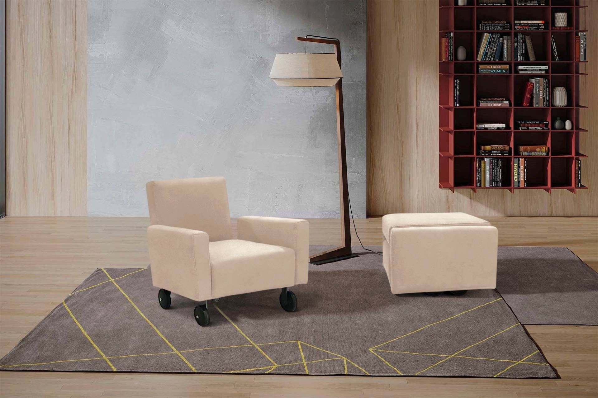 Egoitaliano Sessel »QQ, Funktionssessel zum Hocker zusammenklappbar,«, inkl. Rollen, in vielen Farbe und hochwertigem Microfaserbezug Egoitaliano Sessel »QQ, Funktionssessel zum Hocker zusammenklappbar,«, inkl. Rollen, in vielen Farbe und hochwertigem Microfaserbezug von Egoitaliano