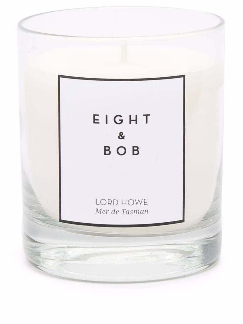 Eight & Bob Lord Howe wax candle - White von Eight & Bob