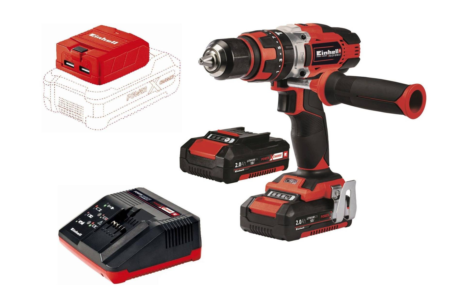 Einhell Akku-Schlagbohrschrauber »TE-CD 18/48 Li Kit« Einhell Akku-Schlagbohrschrauber »TE-CD 18/48 Li Kit« von Einhell