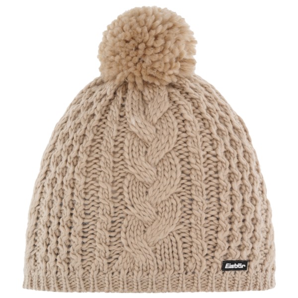 Eisbär - Afra Pompon Mütze Gr One Size beige von Eisbär