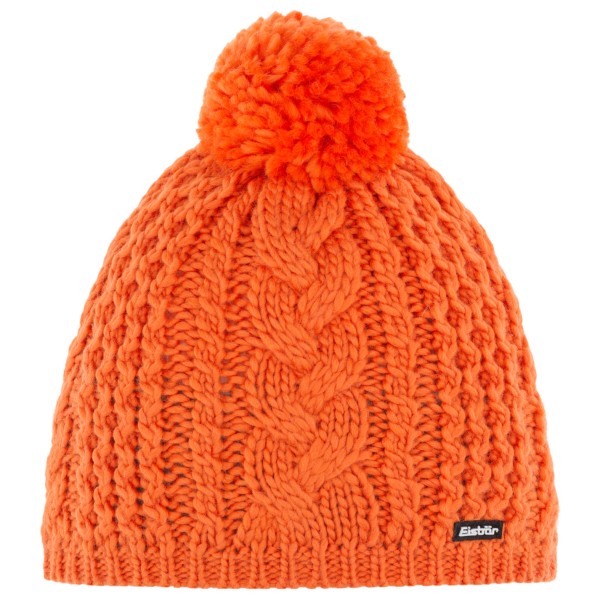 Eisbär - Afra Pompon Mütze Gr One Size orange/rot von Eisbär