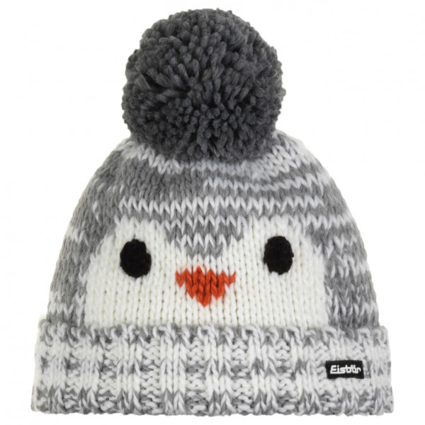 Eisbär - Kid's Rico Pompon - Mütze Gr 53 cm grau von Eisbär