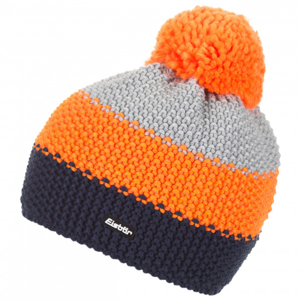 Eisbär - Kid's Star Pompon Mütze Gr One Size bunt;grau;schwarz von Eisbär