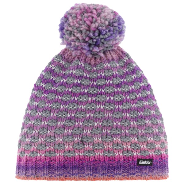 Eisbär - Kid's Stravo Pompon - Mütze Gr One Size lila von Eisbär