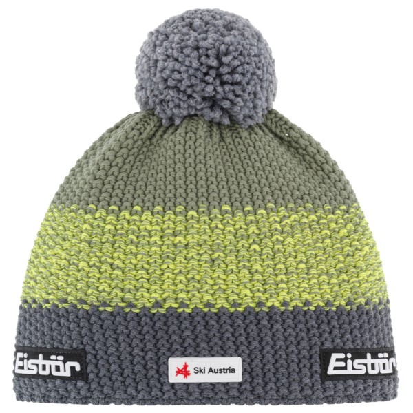 Eisbär - Star Pompon Ska - Mütze Gr One Size blau;bunt;grau;oliv;rot;schwarz von Eisbär