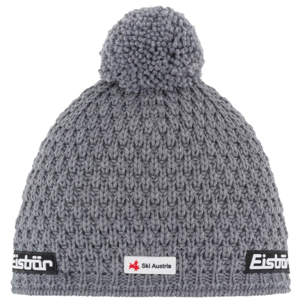 Eisbär - Trail Pompon Ska - Mütze Gr One Size grau von Eisbär