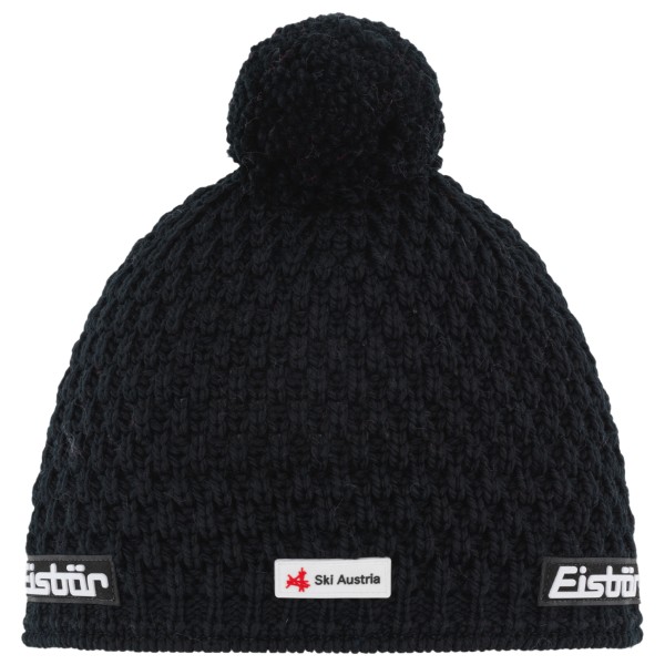 Eisbär - Trail Pompon Ska - Mütze Gr One Size schwarz von Eisbär