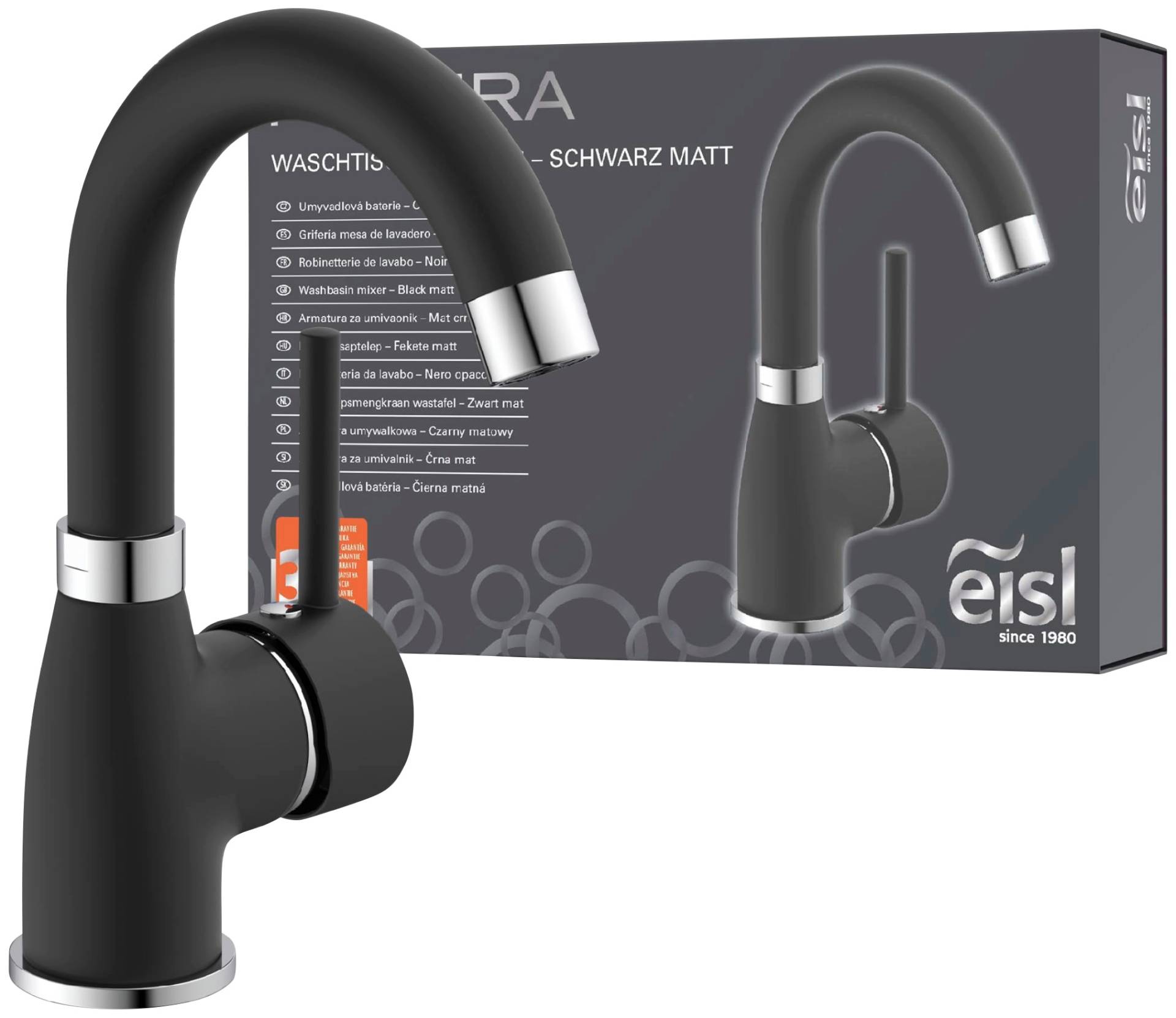 Eisl Waschtischarmatur »Futura«, Wasserhahn mit Energiesparfunktion Cold Start, Mischbatterie Eisl Waschtischarmatur »Futura«, Wasserhahn mit Energiesparfunktion Cold Start, Mischbatterie von Eisl