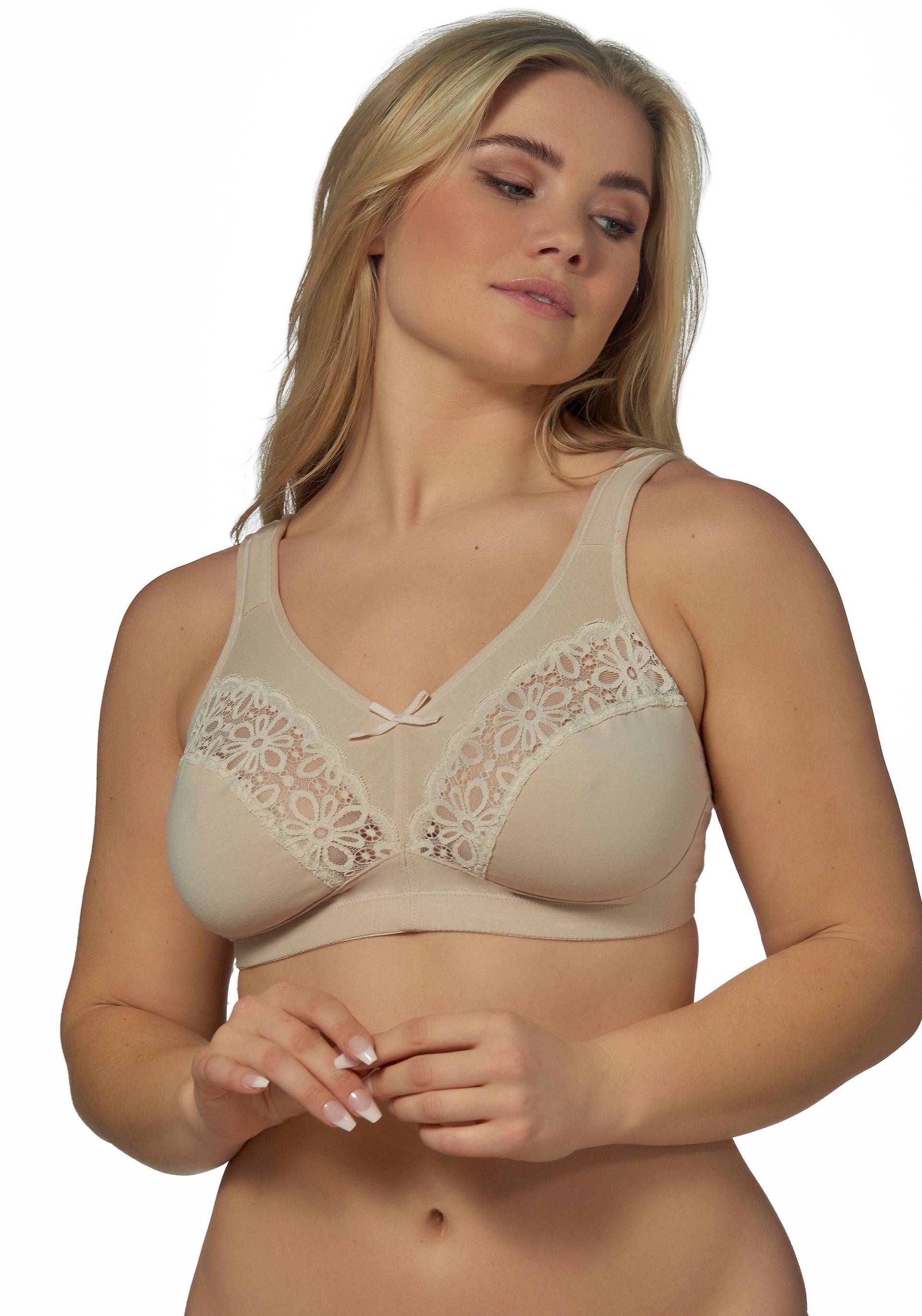 Elbrina Bügelloser BH, mit floralen Spitzendetails Elbrina Bügelloser BH, mit floralen Spitzendetails von Elbrina