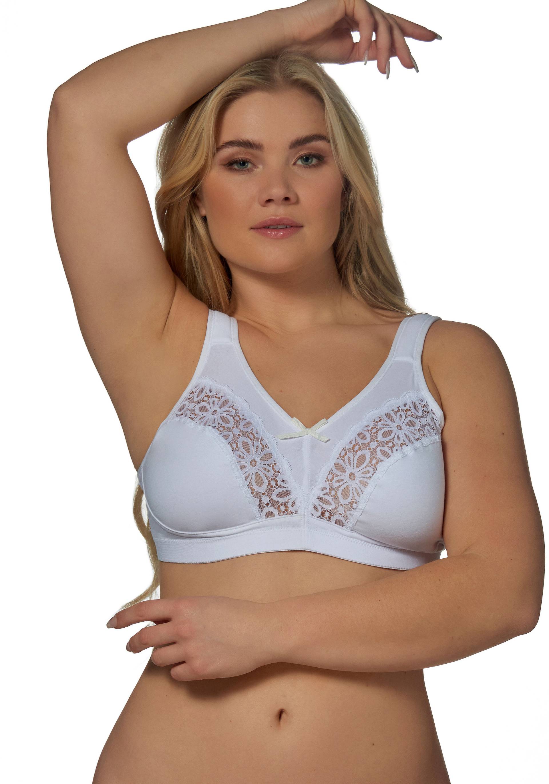 Elbrina Bügelloser BH, mit floralen Spitzendetails Elbrina Bügelloser BH, mit floralen Spitzendetails von Elbrina