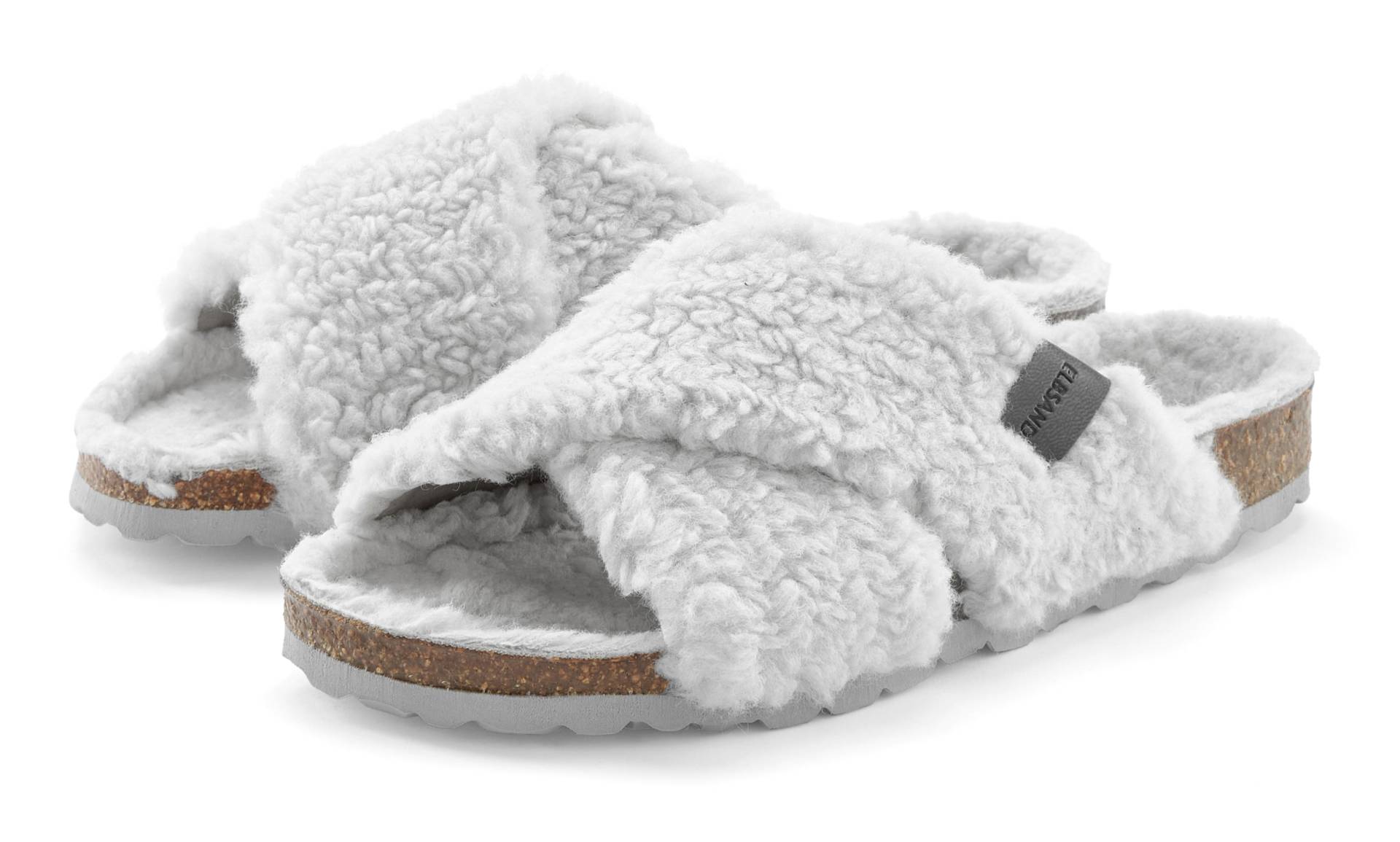 Elbsand Hausschuh, mit Kreuzbandage, Pantolette, Pantoffel, Mule, offener Schuh Elbsand Hausschuh, mit Kreuzbandage, Pantolette, Pantoffel, Mule, offener Schuh von Elbsand