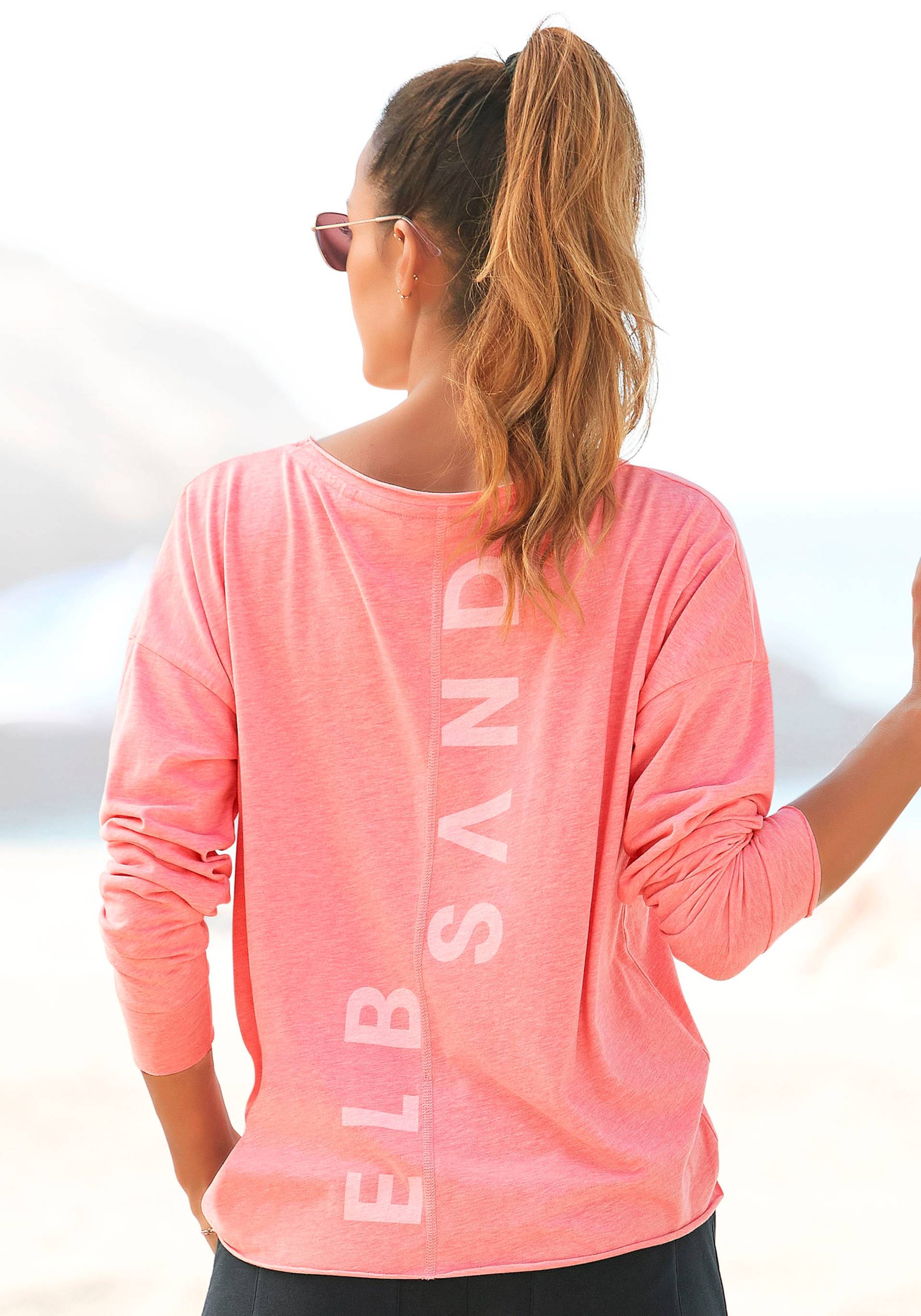 Elbsand Langarmshirt »Eltje«, mit Logodruck hinten, Longsleeve aus Baumwoll-Mix Elbsand Langarmshirt »Eltje«, mit Logodruck hinten, Longsleeve aus Baumwoll-Mix von Elbsand