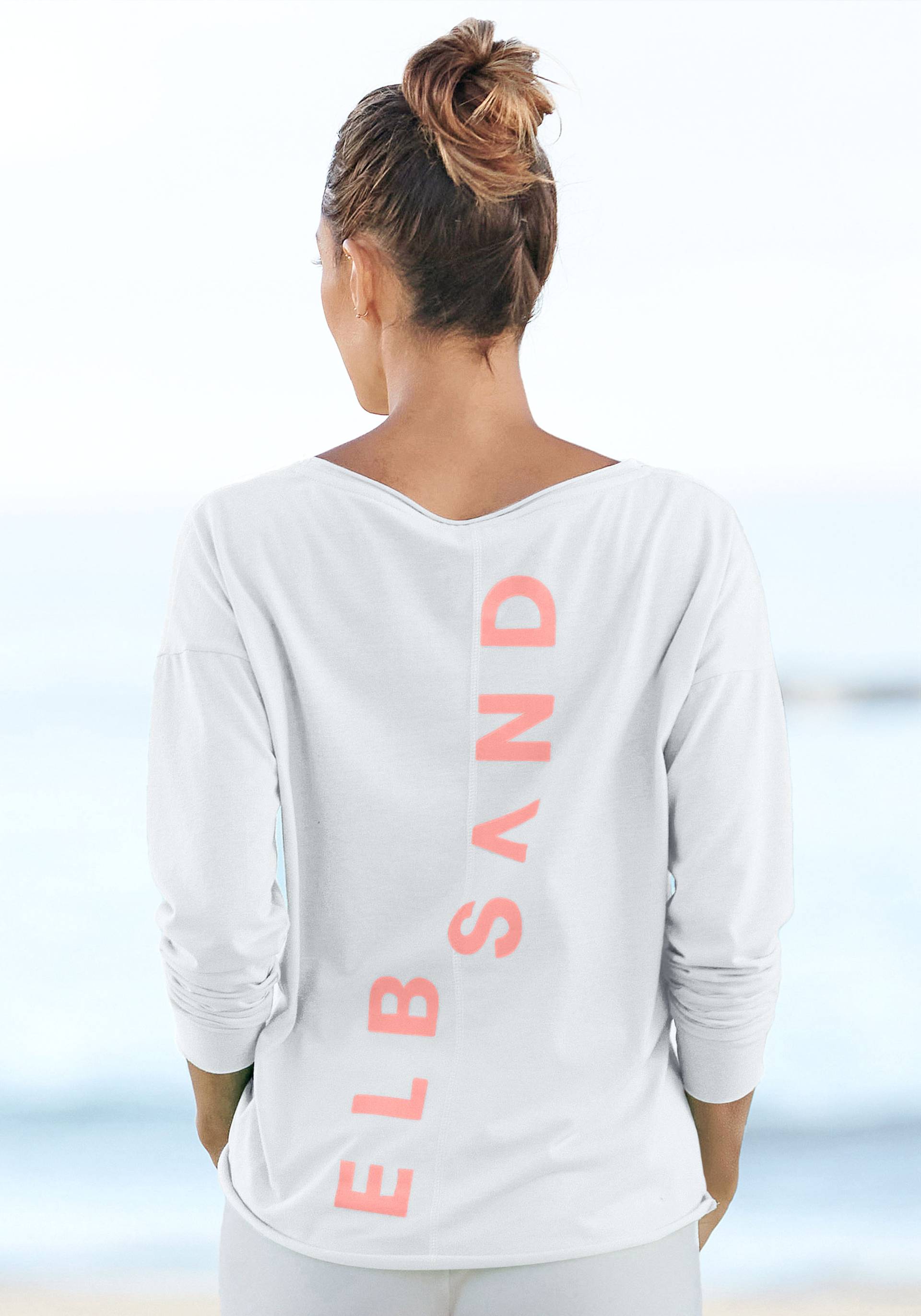 Elbsand Langarmshirt »Raina«, mit Logoprint hinten, Longsleeve aus Baumwoll-Mix von Elbsand