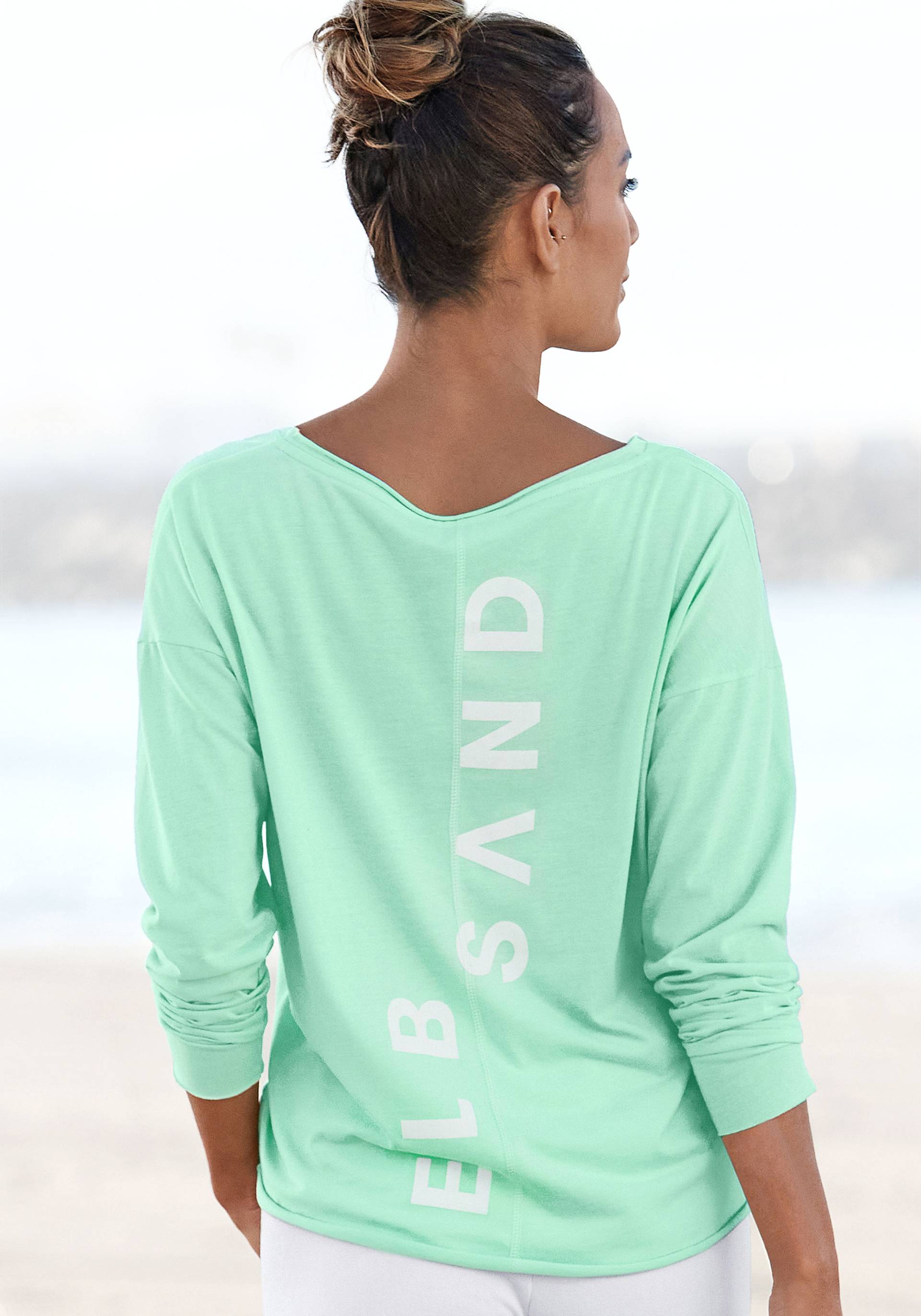 Elbsand Langarmshirt »Raina«, mit Logoprint hinten, Longsleeve aus Baumwoll-Mix von Elbsand