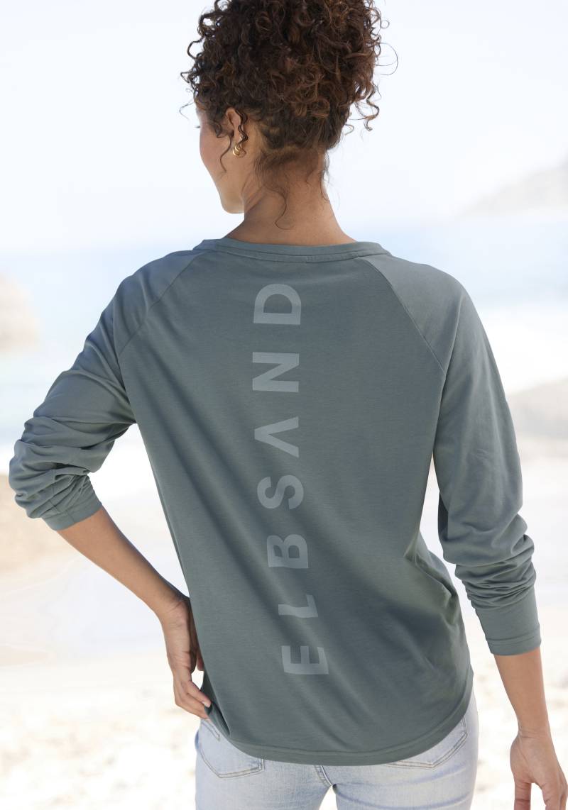 Elbsand Longsleeve »Tinna«, mit Logodruck hinten, Langarmshirt aus Baumwoll-Mix, sportlich-casual von Elbsand