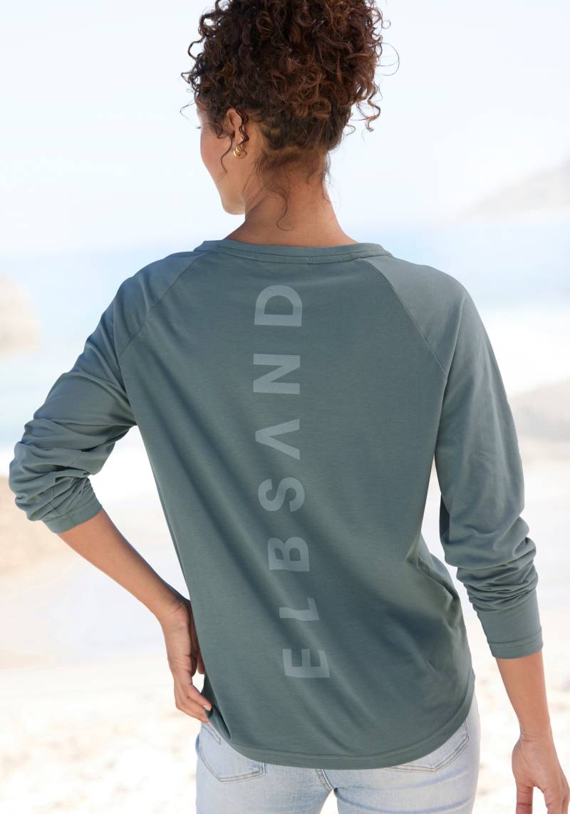 Elbsand Longsleeve »Tinna«, mit Logodruck hinten, Langarmshirt aus Baumwoll-Mix, sportlich-casual von Elbsand