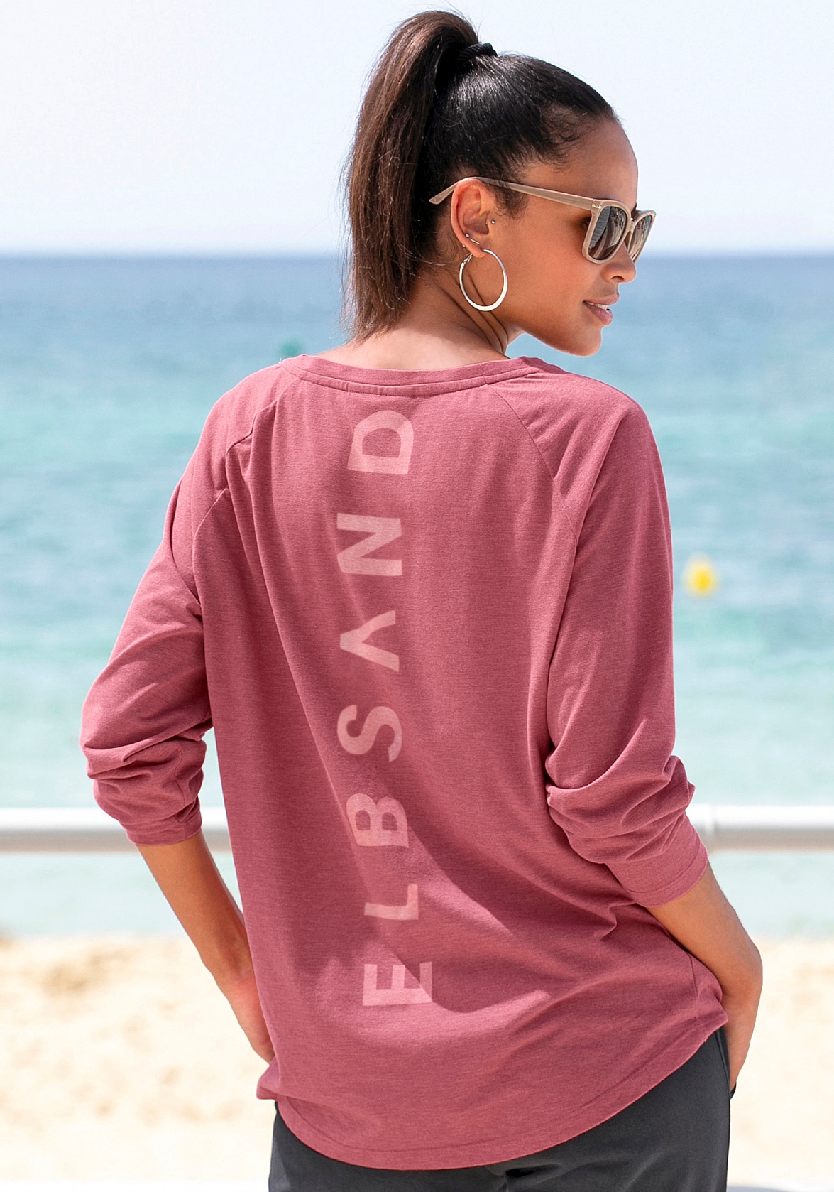 Elbsand Longsleeve »Tira«, mit Logodruck hinten, Langarmshirt, sportlich-casual von Elbsand