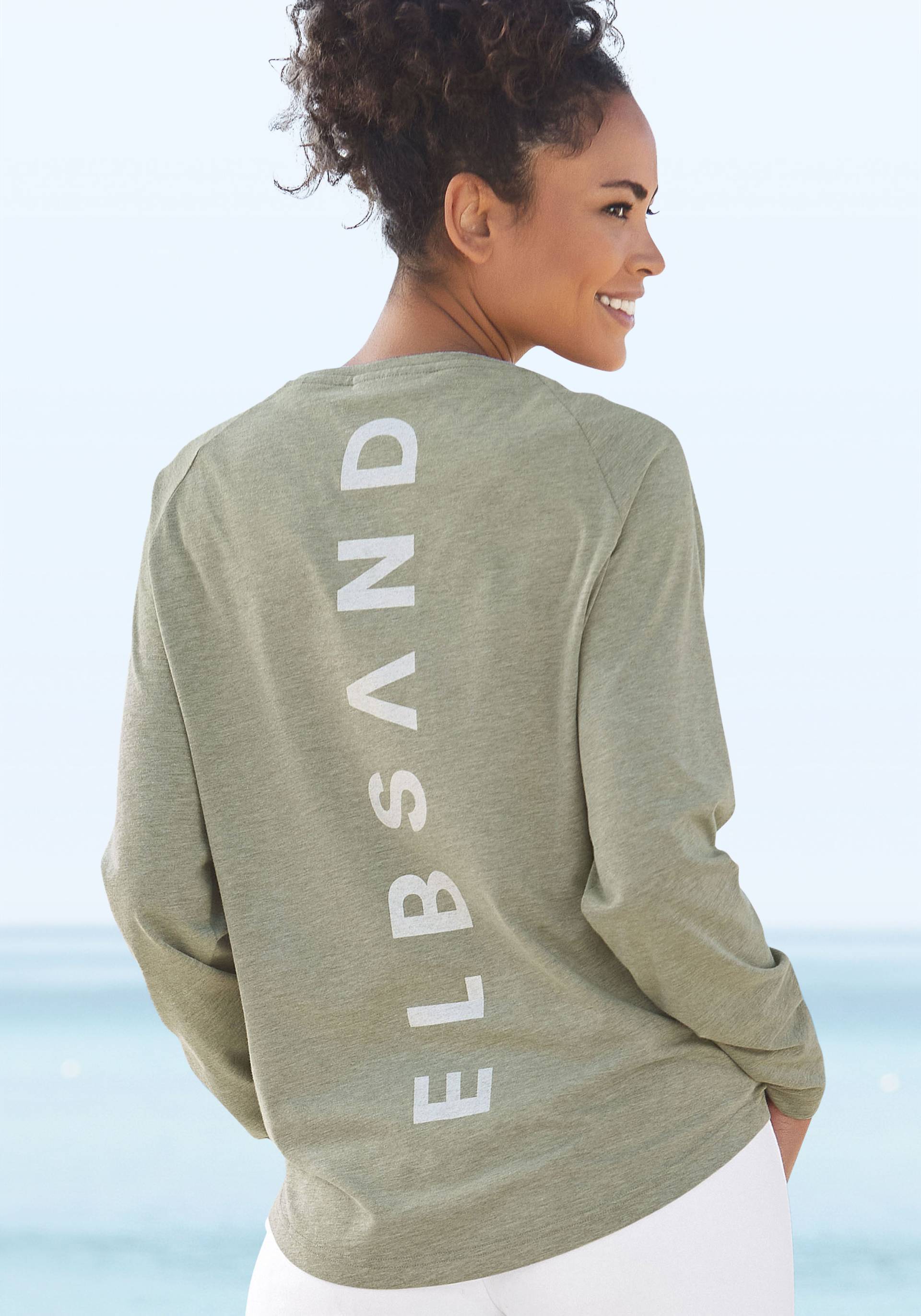 Elbsand Longsleeve »Tira«, mit Logodruck hinten, Langarmshirt, sportlich-casual Elbsand Longsleeve »Tira«, mit Logodruck hinten, Langarmshirt, sportlich-casual von Elbsand