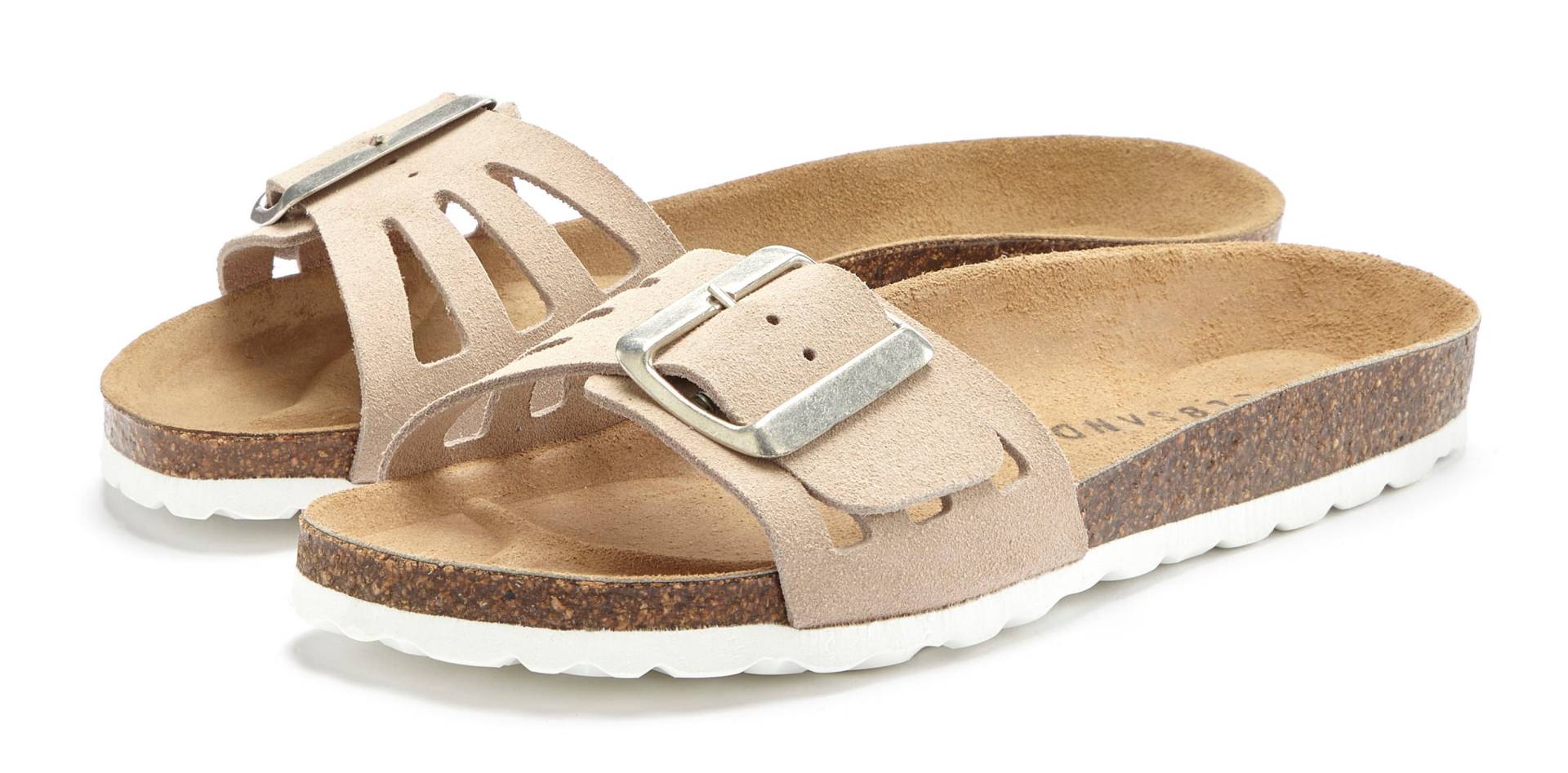 Elbsand Pantolette, Mule, Sandale, offener Schuh, hochwertiges Leder, weiches Korkfussbett Elbsand Pantolette, Mule, Sandale, offener Schuh, hochwertiges Leder, weiches Korkfussbett von Elbsand