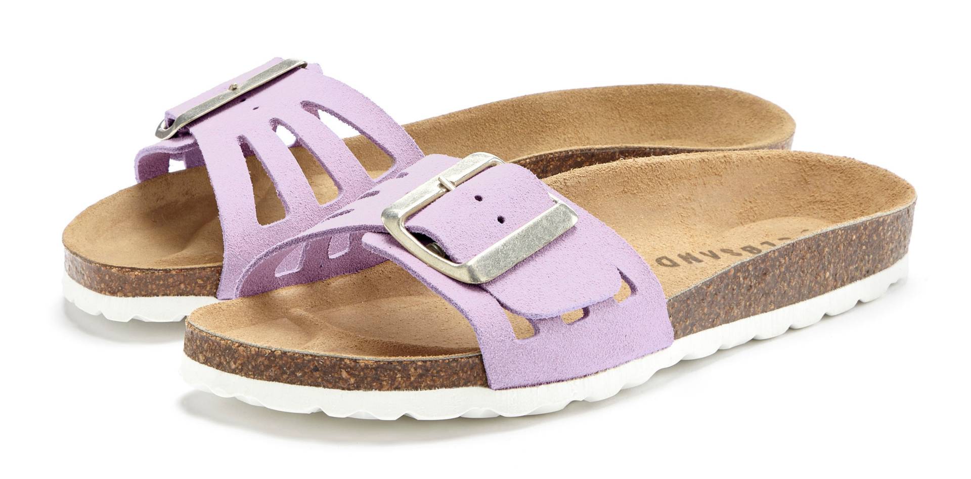 Elbsand Pantolette »Mule, Sandale, offener Schuh,«, aus hochwertigem Leder mit weichem Komfortkorkfussbett von Elbsand