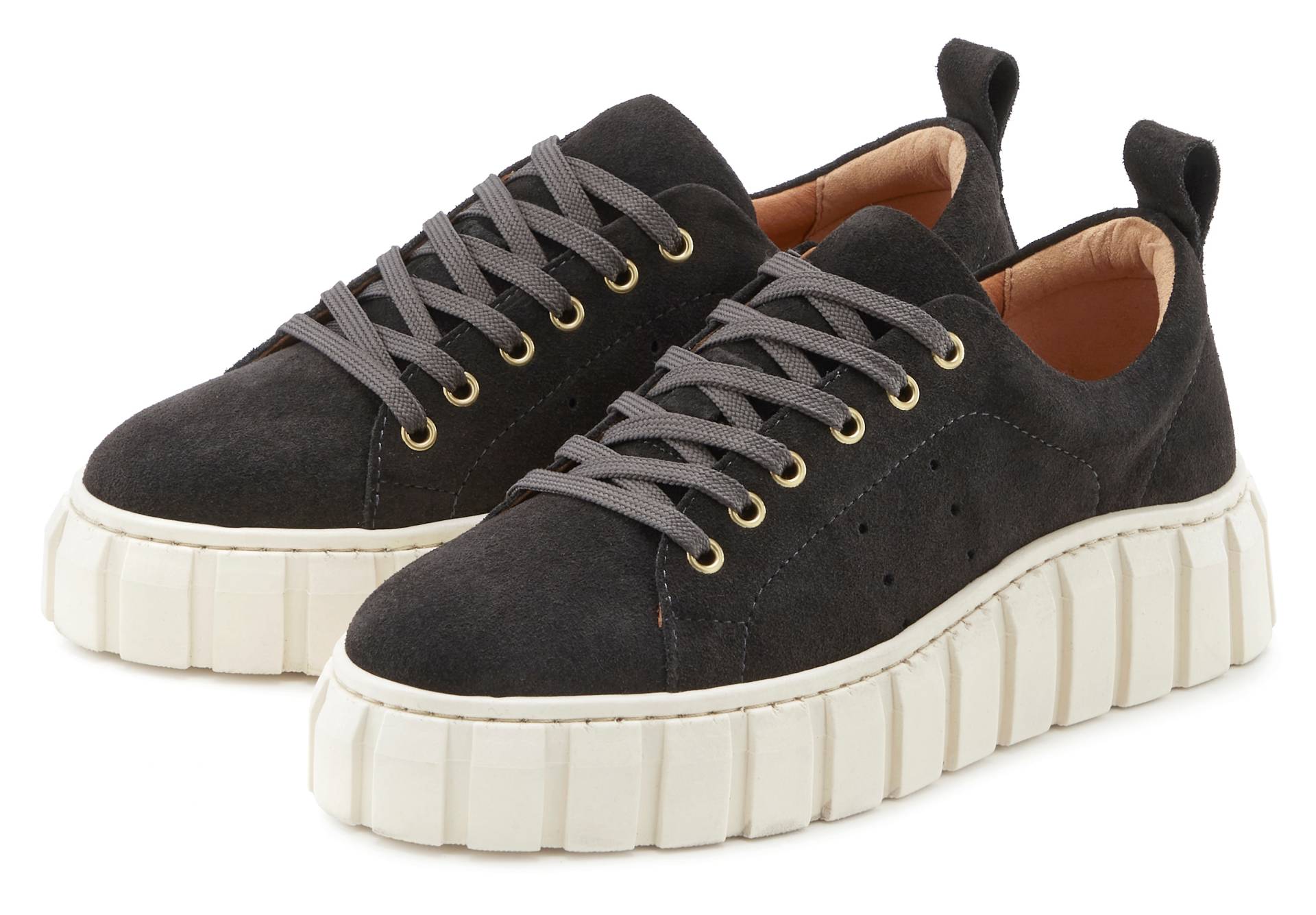Elbsand Sneaker, Freizeitschuh, Schnürhalbschuh, Halbschuh aus Leder mit Plateausohle Elbsand Sneaker, Freizeitschuh, Schnürhalbschuh, Halbschuh aus Leder mit Plateausohle von Elbsand