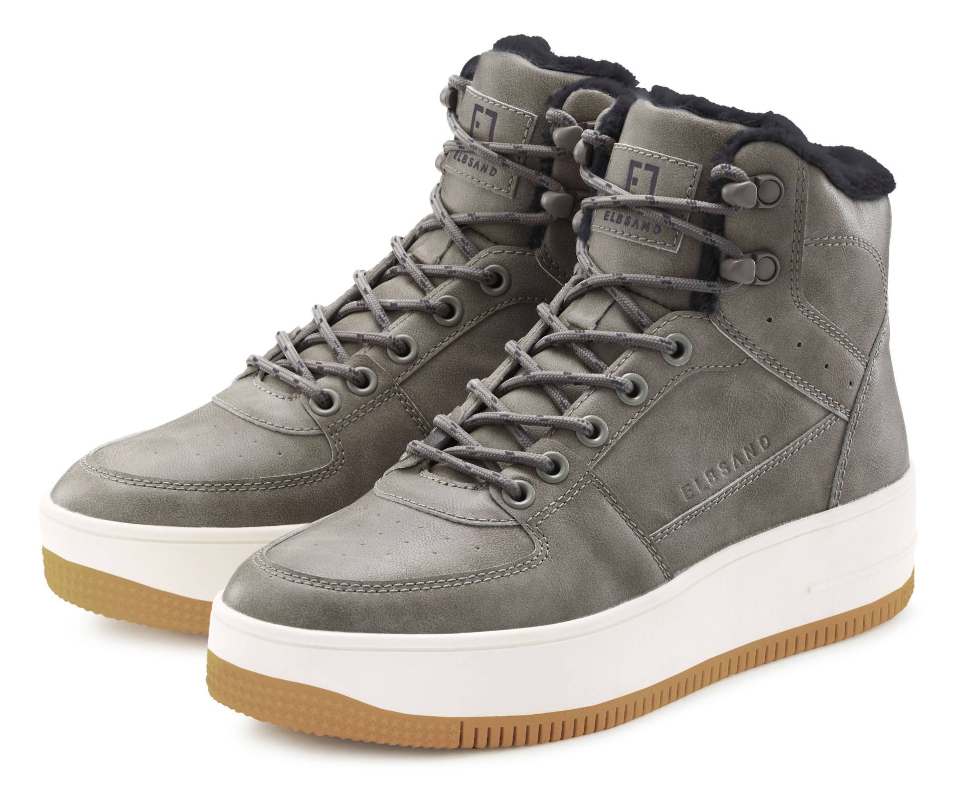 Elbsand Sneaker, mit kuscheligem Warmfutter, Freizeitschuh, Halbschuh, High Top Sneaker von Elbsand