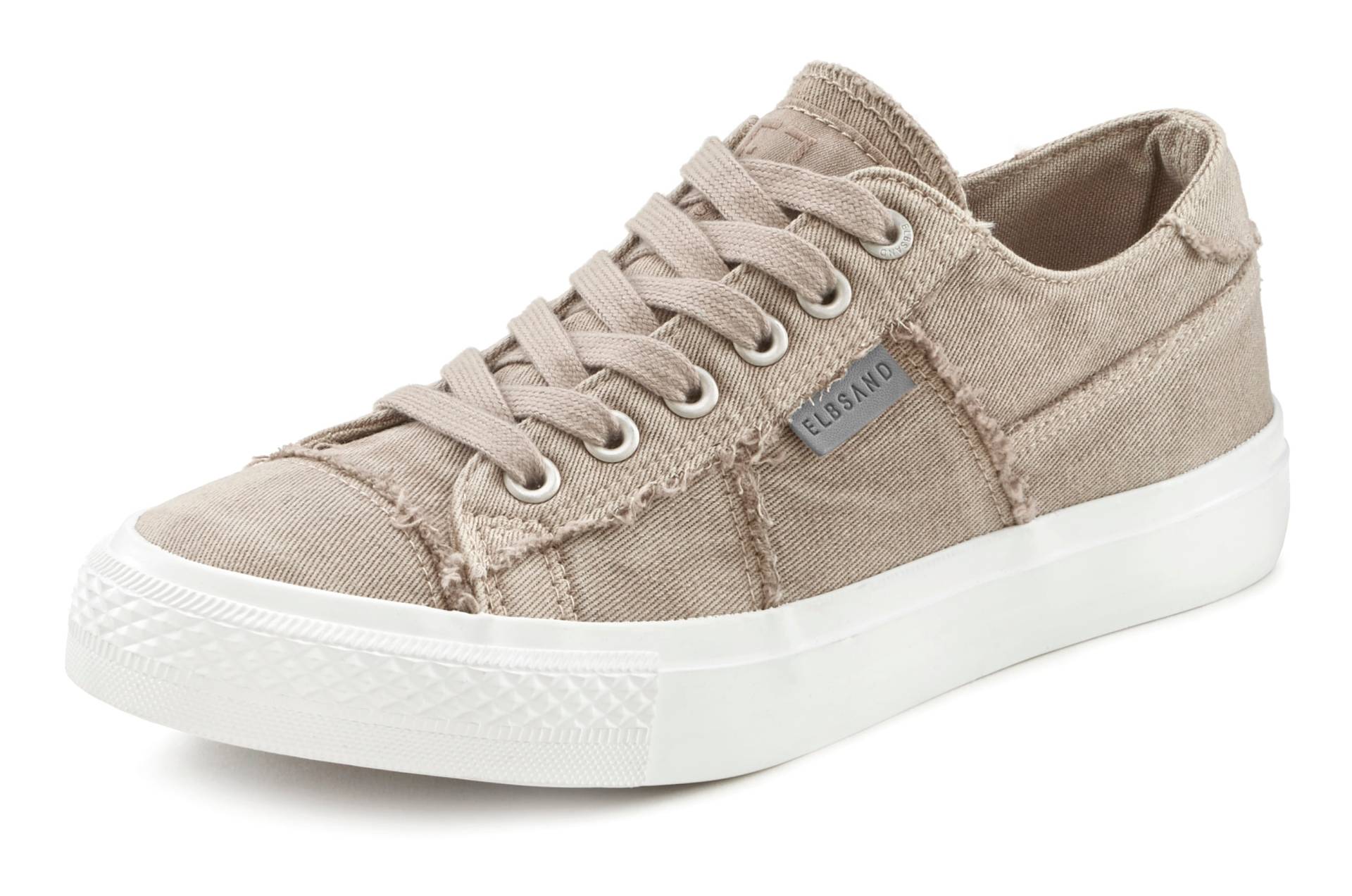 Elbsand Sneaker, Schnürhalbschuh, Freizeitschuh aus Textil, Used-Look VEGAN von Elbsand